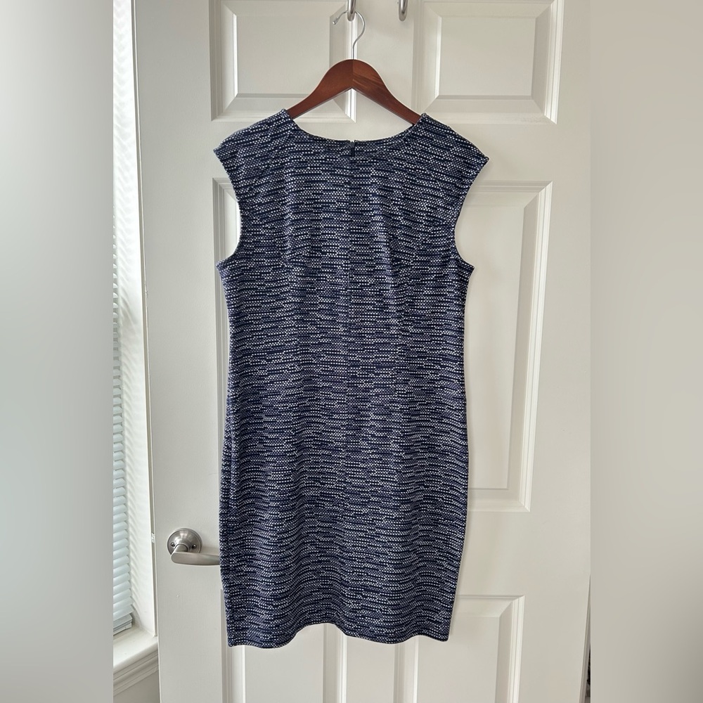 Ann Taylor Navy Blue Sleeveless Dress